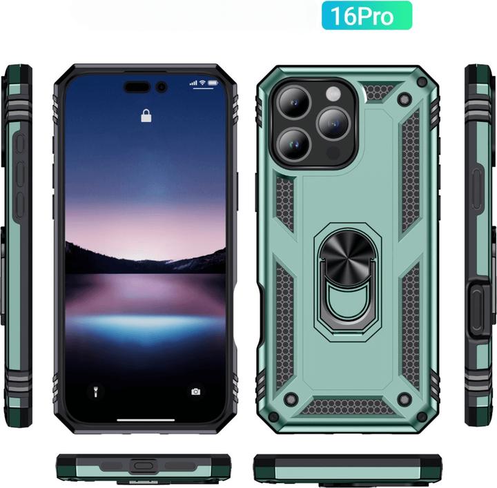 Actual product image Cover-Discount iPhone 16 Pro - Robust back cover with kickstand (Apple iPhone 16 Pro)