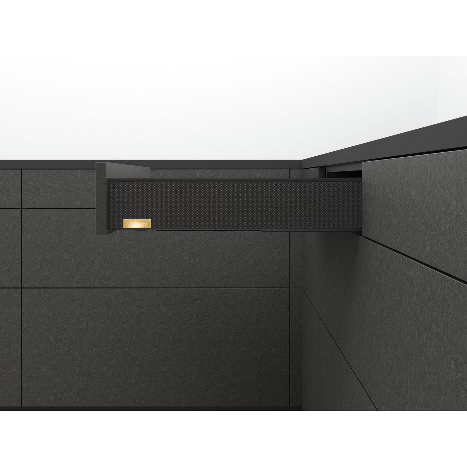 Blum, Schubladenauszüge, LEGRABOX special edition Dekorelement Höhe M, NL 400 mm, Carbon look