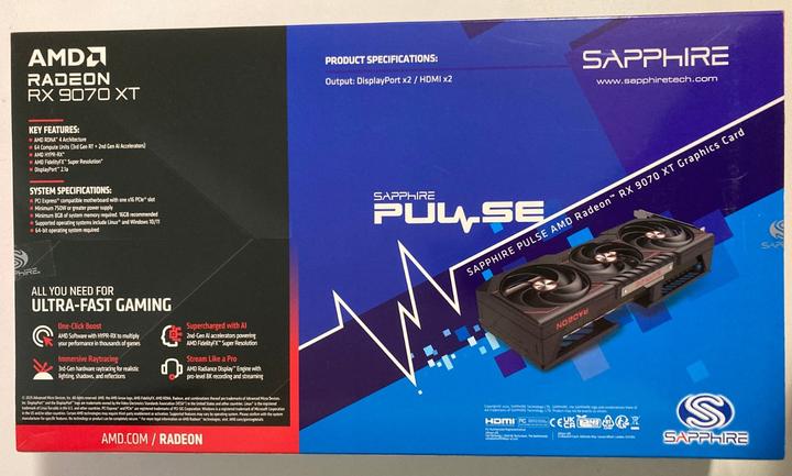 Produktbild Sapphire Pulse Radeon RX 9070 XT (16 GB)