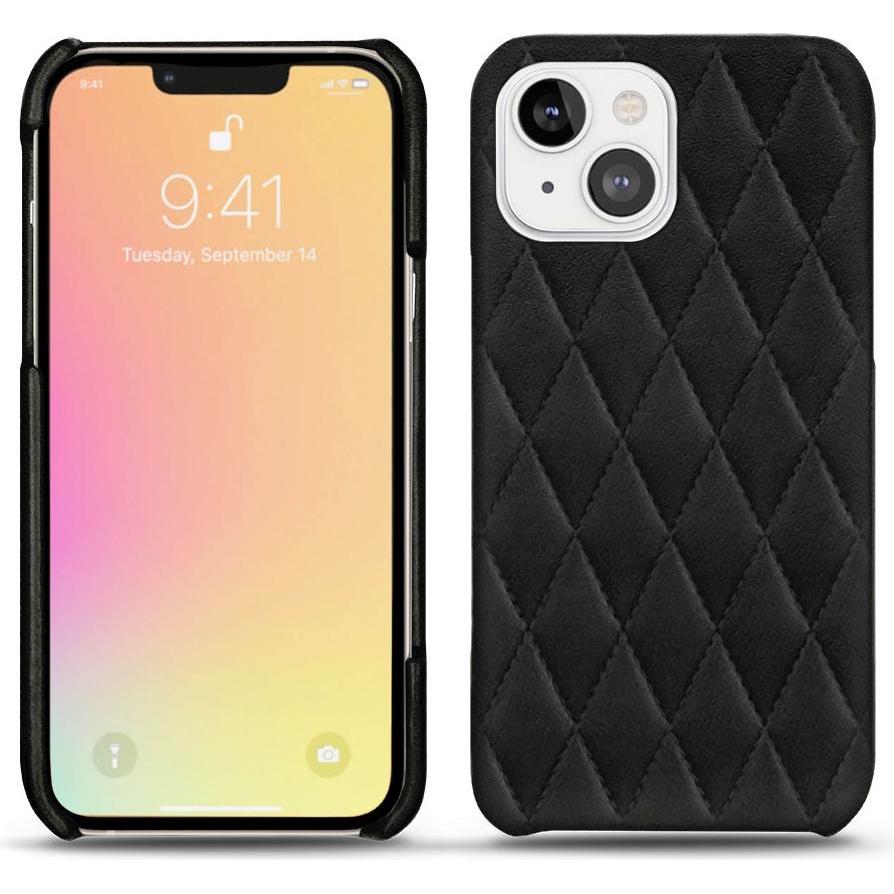 Noreve Lederschutzhülle (Apple iPhone 13), Smartphone Hülle, Schwarz