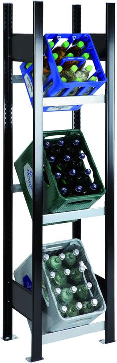 Actual product image Schulte Regalwelt Bottle crate rack Bernkekisten-Grundregal Schulte 1800x400x300 mm