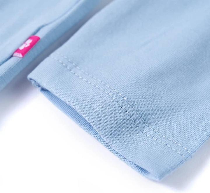 Produktbild vidaXL Kinder-Langarmshirt Hellblau 116,Material: 95 % Baumwolle. 5 (116)