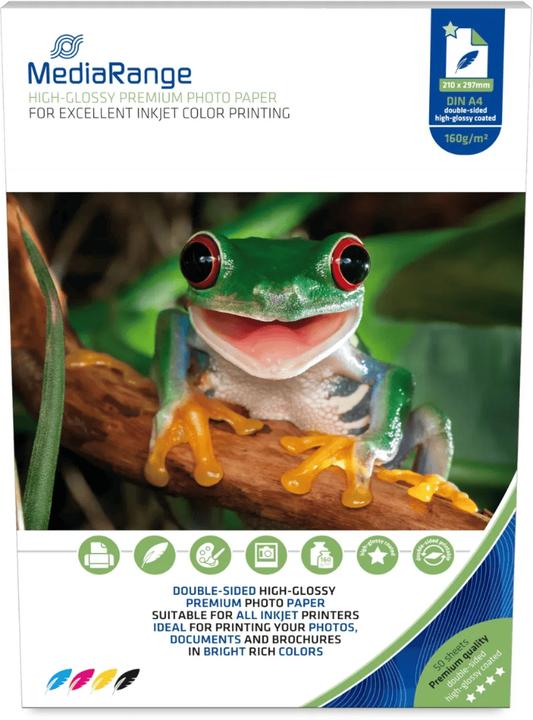 Actual product image MediaRange Dual-side high-glossy photo paper (160 g/m², A4, 50 x)