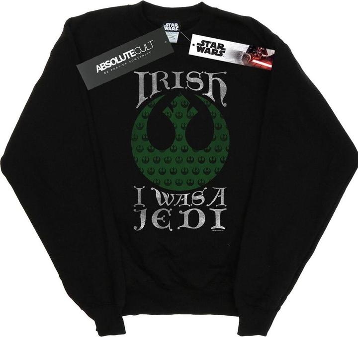 Actual product image Star Wars Mens Irish I Was A Jedi Sweatshirt (XXL)