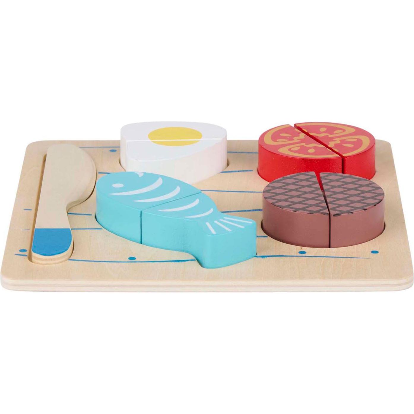 Marionette Wooden Toys Puzzle da taglio per alimenti 10 pezzi WD (10 pezzi)