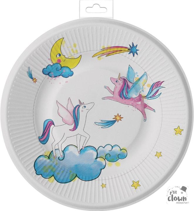 Actual product image P'tit Clown Party Teller Einhorn (8x)