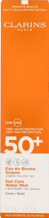 Image du produit Clarins Brumisateur d'eau Sun Care (Spray solaire, SPF 50, 150 ml)