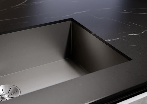 Actual product image Blanco Zerox 700-U DarkSteel (Undermount sink, 74 cm, 44 cm)