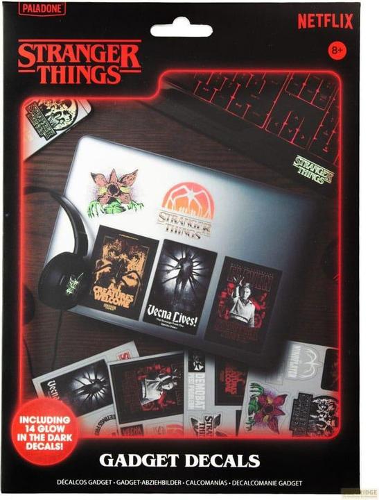 Actual product image Paladone Products Stranger Things 5 Gadget-Aufkleber Glow in the Dark