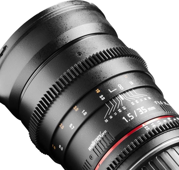 Actual product image Walimex pro Pro DSLR Video Lens 35mm, f/1.5, Nikon (Nikon F, full size)