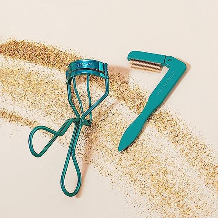 Image du produit Tweezerman Coffret de cils comprenant un recourbe-cils et un peigne à cils Coffret de Noël en turquoise