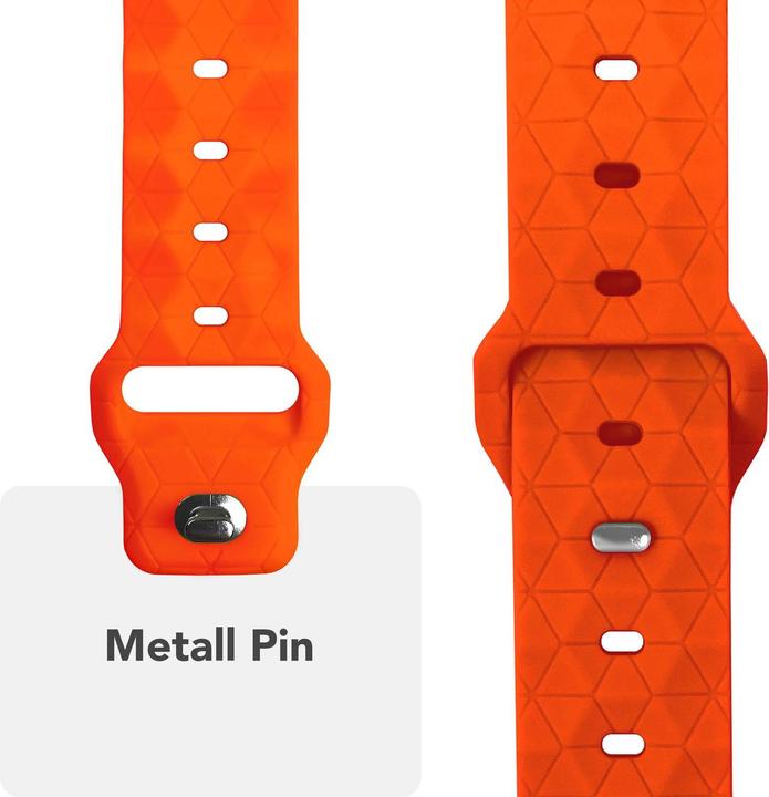 Produktbild Nalia Hexion Silikon-Armband für Apple Watch, Polygon Sportarmband - Weich, Flexibel & Atmungsaktiv (Silikon)