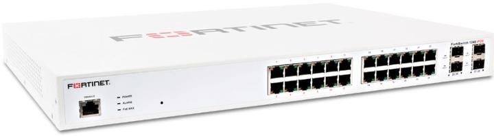 Produktbild Fortinet FortiSwitch 124E 1U 24G 4SFP 12POE managed Switch FS-124E (24 Ports)