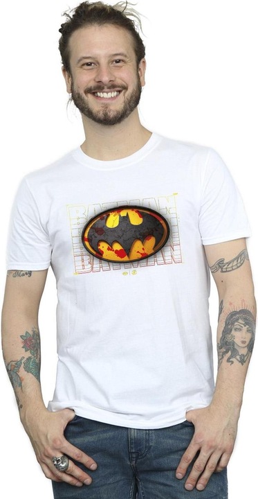 Actual product image Mens The Flash Batman Red Splatter T-Shirt (4XL)
