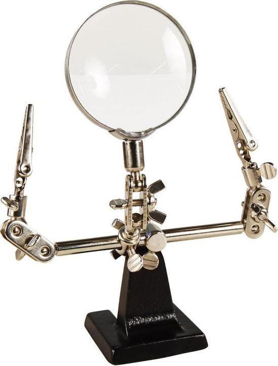 Image du produit Goobay Aide au soudage / Troisième main avec loupe grossissante 2,5 fois (Troisième main)