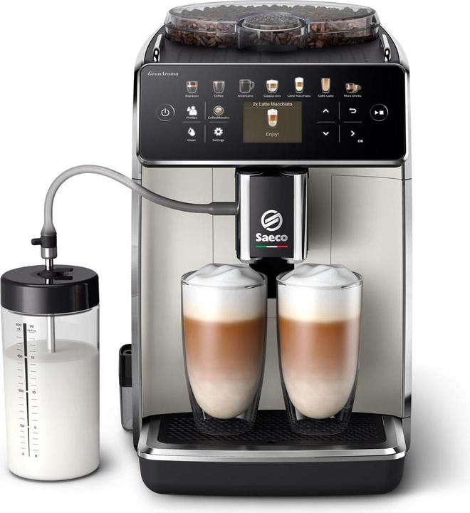 Actual product image Saeco GranAroma silver / fully automatic coffee machine / 1500 W / 15 bar / 1.8 litre / 300 g container