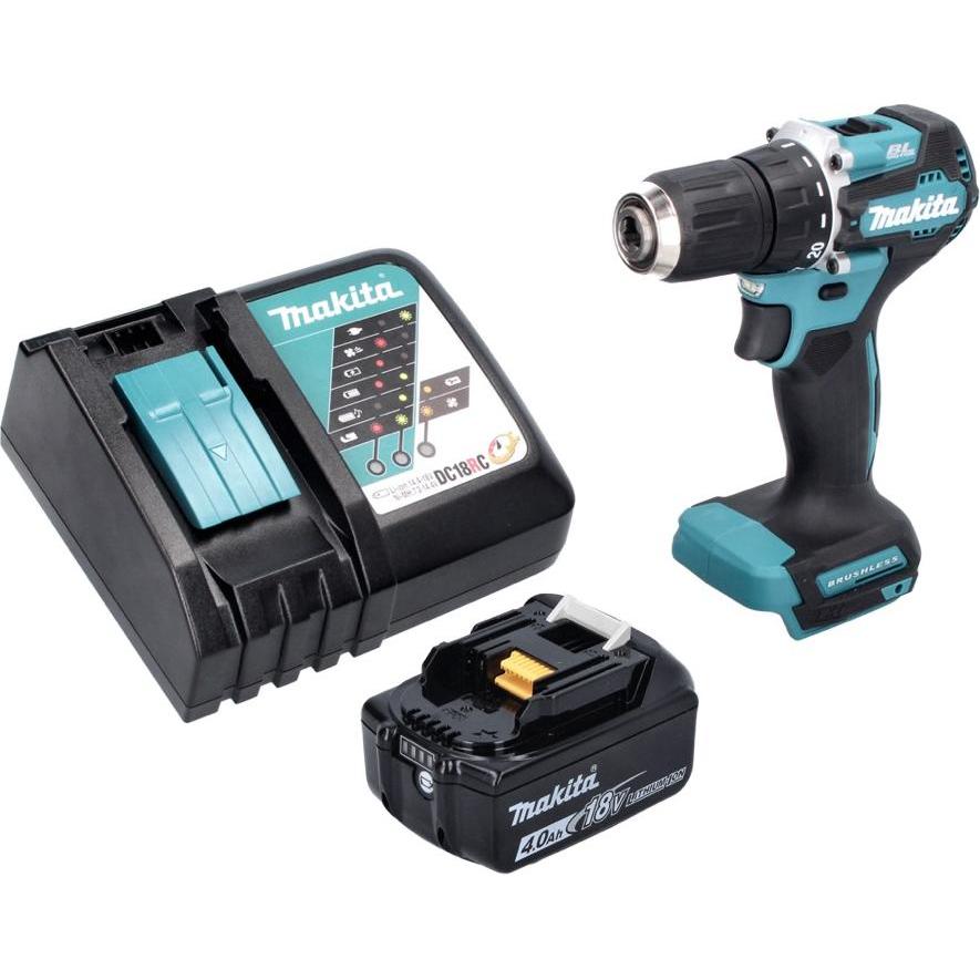 Thumbnail - Makita, Bohrmaschine + Akkuschrauber, DDF 487 RM1 Akku Bohrschrauber 18 V 40 Nm Brushless + 1x Akku 4,0 Ah + Ladegerät (...