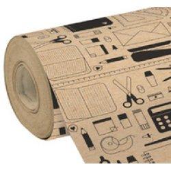 Image du produit Clairefontaine Kraft brut 70g, rl 50x0,70m Pâquerettes - (Papier cadeau, 24 x)