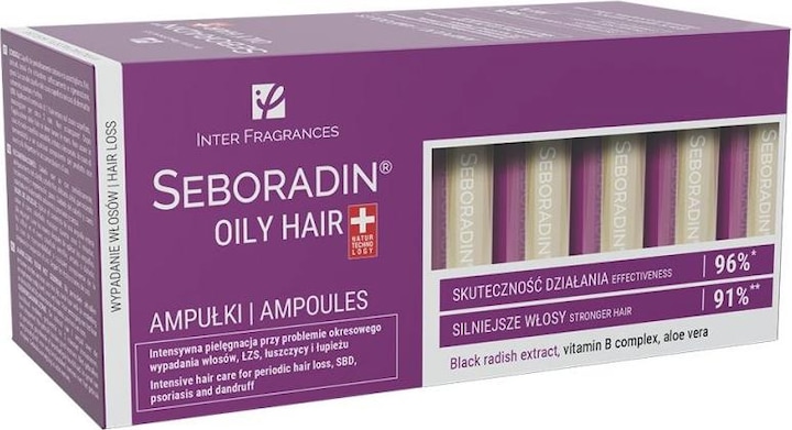 Immagine prodotto Inter Fragrances Fiale di siero per capelli grassi 14 x 5,5ml - Confezione da 14 (77 ml)