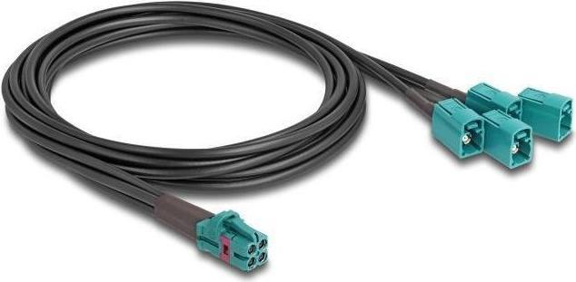 Produktbild Delock Kabel Mini FAKRA Z Buchse quad zu 4 x FAKRA Z Buchse B-Typ (Antennenkabel)