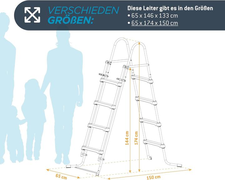 Actual product image Summer Waves Pool ladder 132 cm