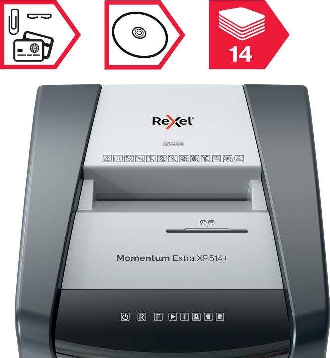 Image du produit Rexel Destructeur de documents Momentum Extra XP514+, 2 x 15 mm