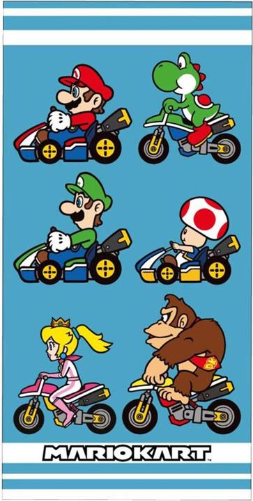 Actual product image Mario Kart Race Cotton Bath Towel