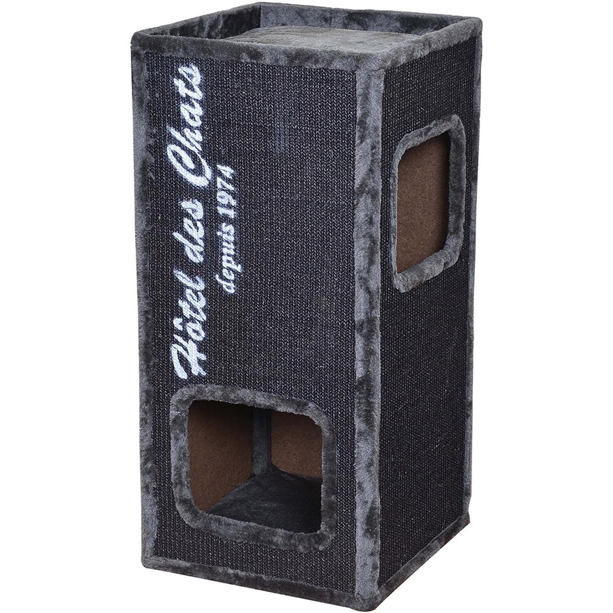 Comparer les prix de EBI Griffoir Trend Rockefeller 77 - 36 x 36 x 77 cm - 8,9 kg - Gris anthracite - Pour chat