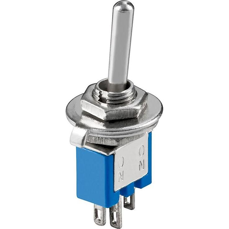 Goobay Kippschalter Subminiatur, Blau, Taster + Schalter, Blau