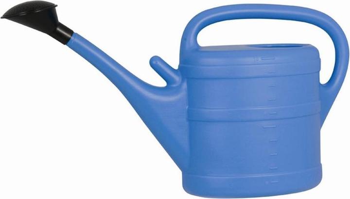 Actual product image Geli Watering can, 10 litres, made of plastic in blue, 56x32x18,5 cm, with shower and longitudinal (10 l)