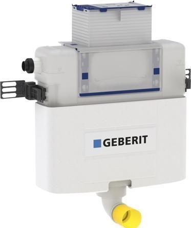 Image du produit Geberit Chasse d'eau Omega encastrée 12 cm, 6/3 litres, hauteur d'encastrement 82 cm, raccordement PEX