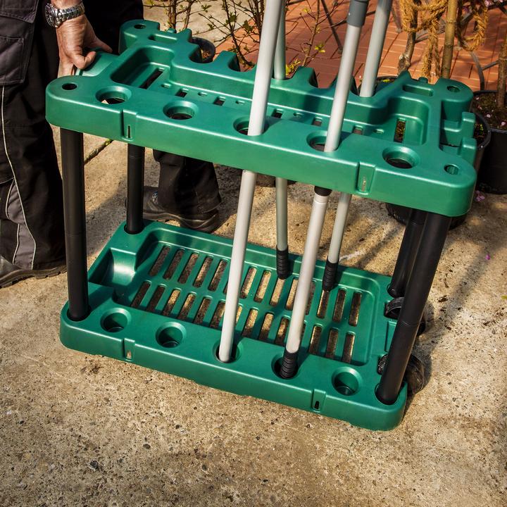 Produktbild UPP mobiler Gerätehalter Geräte Orga Besen Schaufel Werkzeug Ständer