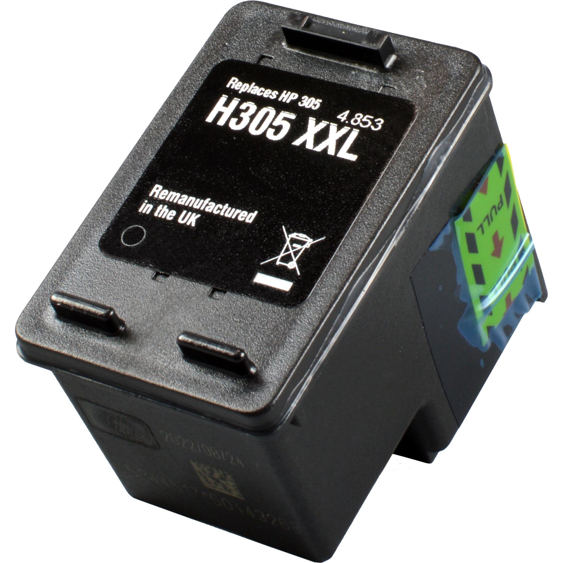 Ampertec, Druckerpatrone, Tinte ersetzt HP 3YM62AE 305XL schwarz (BK)