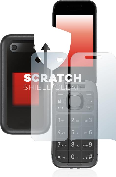 Immagine prodotto upscreen Scratch Shield Pellicola (1 Pezzo/i, Nokia 2660 Flip)