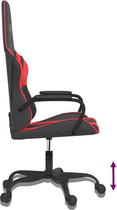 Image du produit vidaXL Gaming-Stuhl mit Massagefunktion Schwarz und Rot