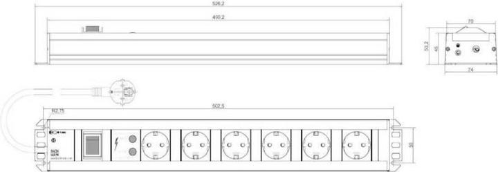 Immagine prodotto Bachmann Bar dell'artigiano (6x, CEE 7/3, 2 m)