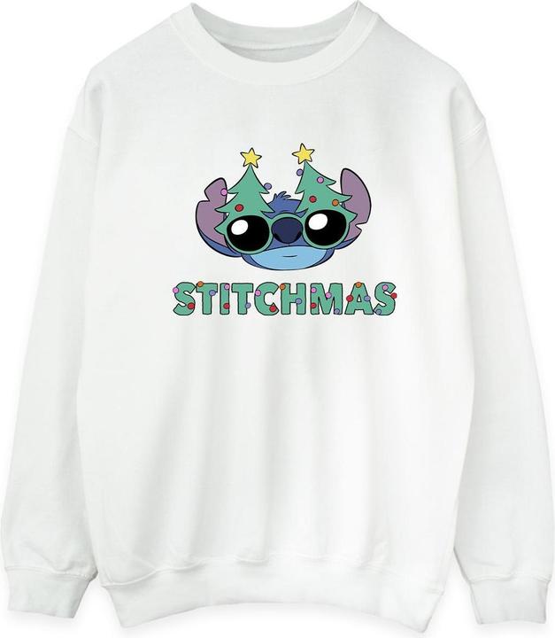 Actual product image Disney Mens Lilo & Stitch Stitchmas Glasses Sweatshirt (XL)