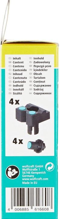 Image du produit wolfcraft 4 mâchoires avec broches d'appui