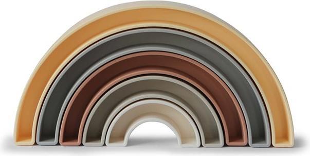 Mushie Stacking game Rainbow Sol