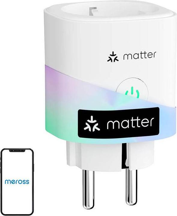 Actual product image Meross Smart plug MSS315MA-EU with energy monitor (Matter)