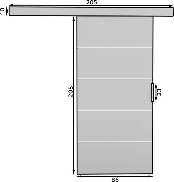 Produktbild ADRK Furniture Schiebetüren BIELLA 86