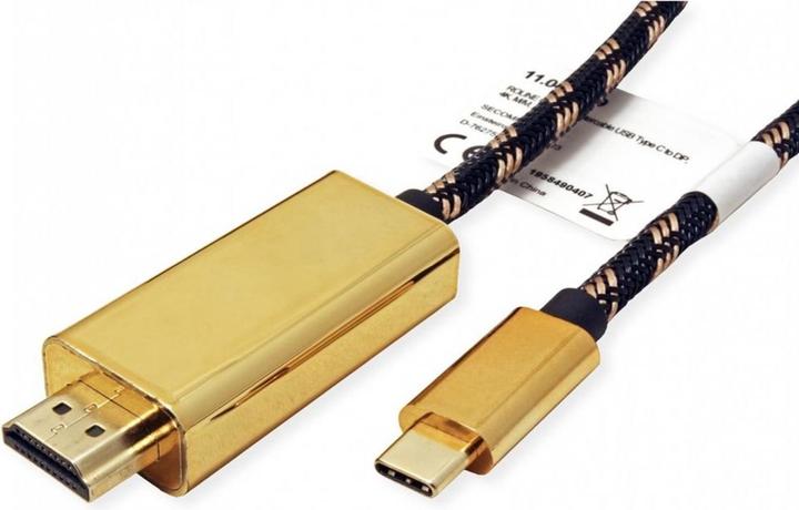 Actual product image Roline HDMI (Typ A) — USB Typ C (2 m)