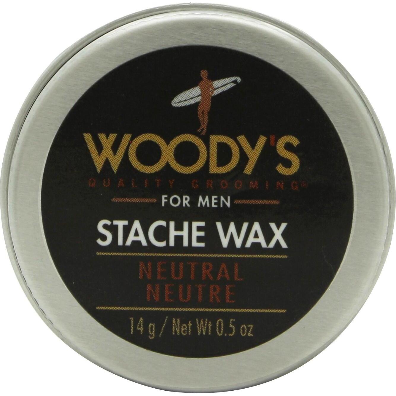 Wood's, Haargel + Haarwachs, Woody's Stache Wachs 14g - Neutural (Haargel)