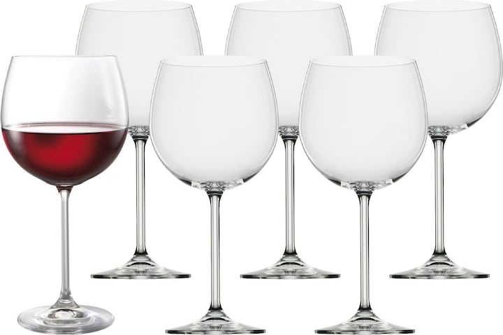 Actual product image Bohemia Burgundy goblets Natalie (57 cl, 6 Glasses, Red wine glasses)