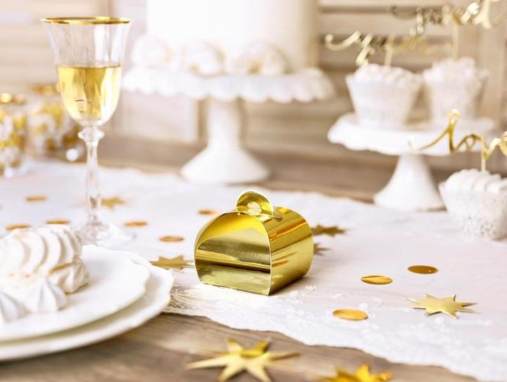 Produktbild Partydeco Geschenkschachteln Golden (10 Stk.)