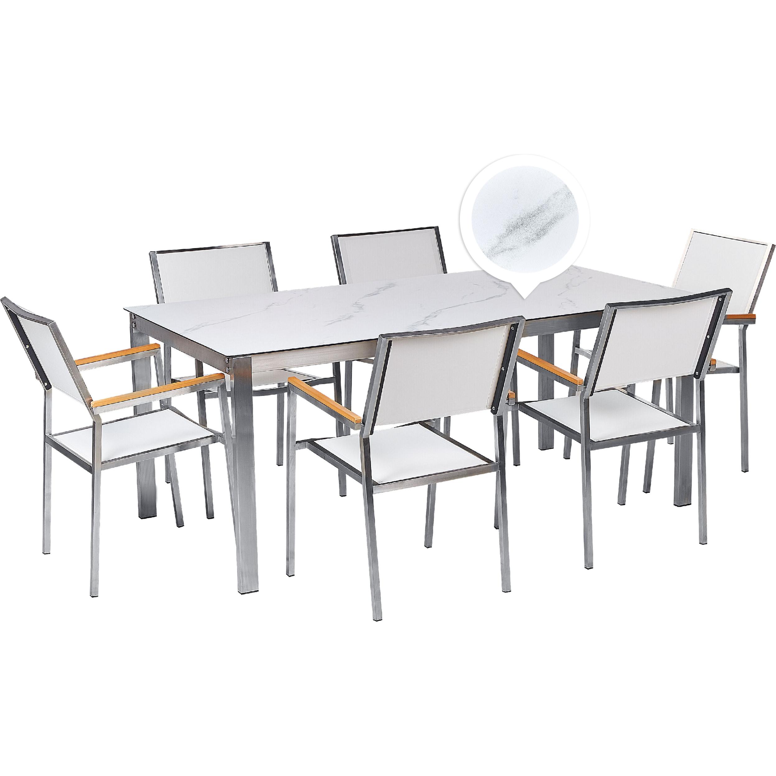 Beliani, Gartentisch + Balkontisch, Cosoleto/Grosseto (180 cm)