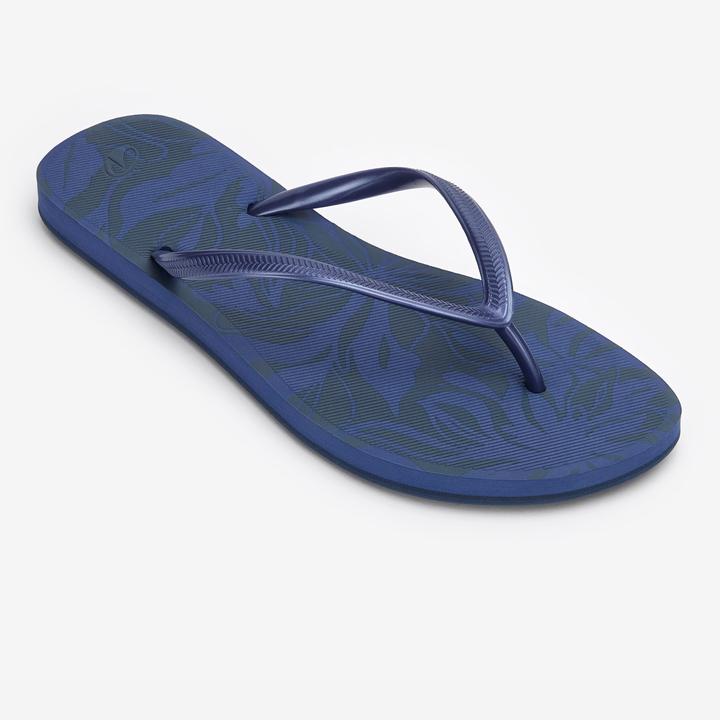 Produktbild Olaian Zehensandalen Damen 500 Flowy petrolblau (39, 40)