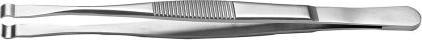 Actual product image RS PRO Stainless Steel Tweezers Acid Resistant, Grooved Tip Cylindrical, 145 mm