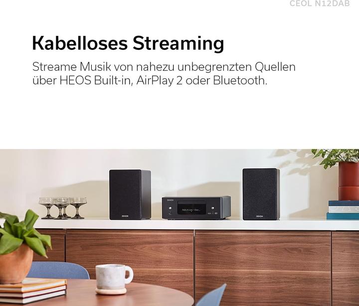 Image du produit Denon CEOL N12 DAB (Multiroom, Spotify Connect, Lecteur de CD, 2x 65 W)
