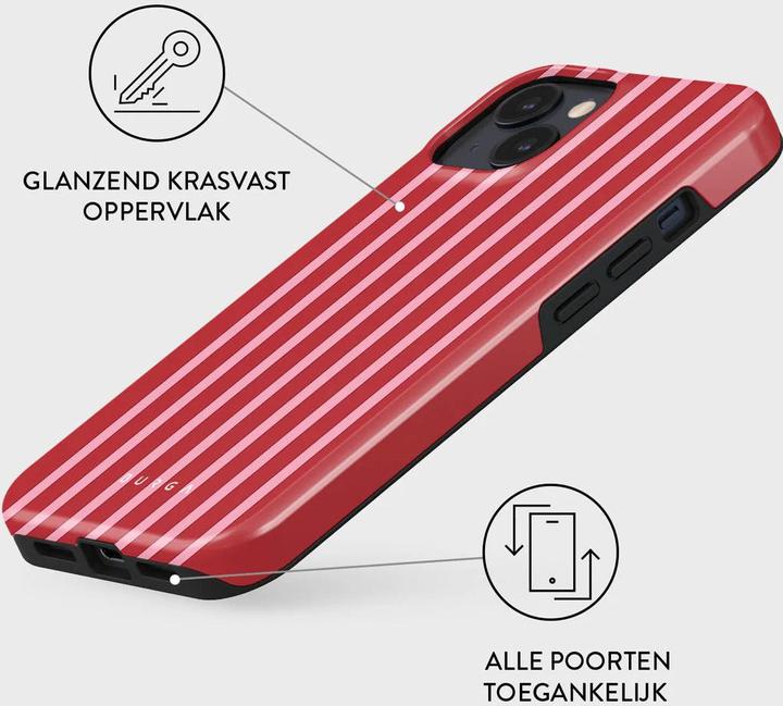 Actual product image Burga Tough Case Apple iPhone 14 - Strawberry Jam (Apple iPhone 14)